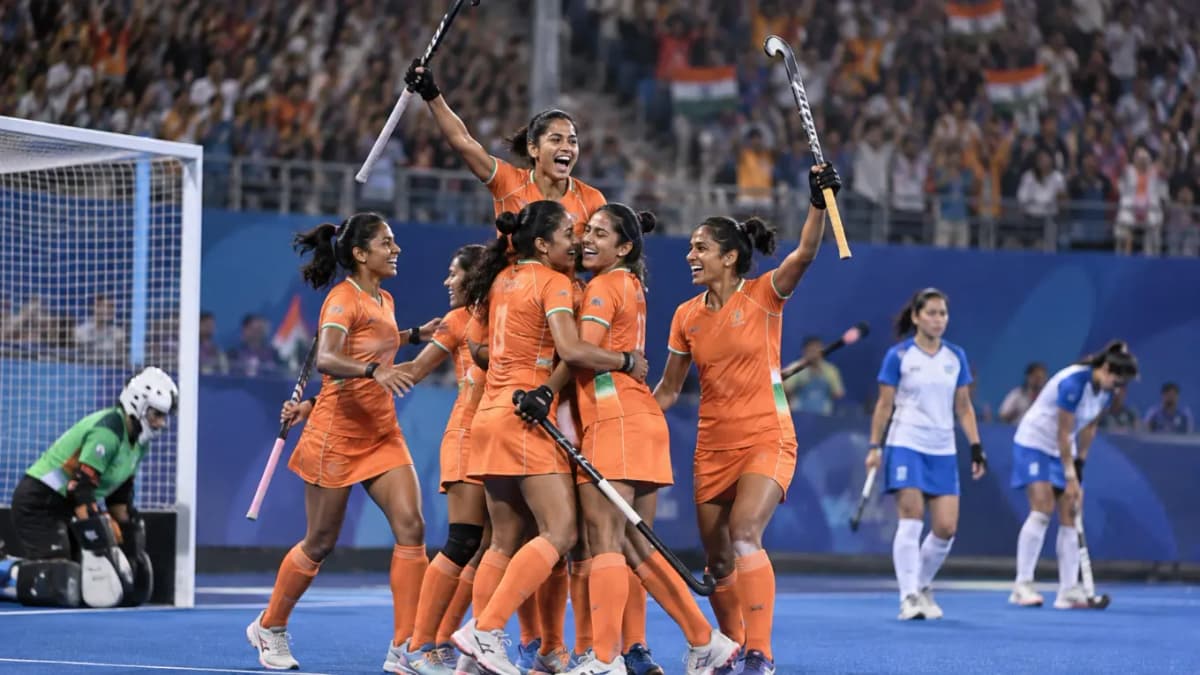 Indian Women's Hockey Team Defeats Uzbekistan 19-0 Indian Women's Hockey Team Defeats Uzbekistan 19-0