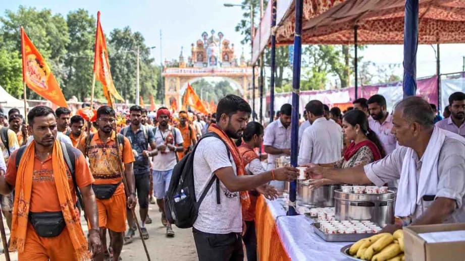 Ambaji Pilgrim Service Camp Continues 36 Year Tradition Near Visnagar
