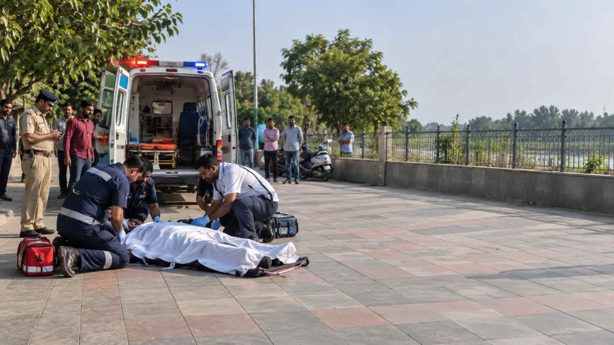Young Man Wields Knife in Public in Umargam, Shocking Onlookers Young Man Wields Knife in Public in Umargam, Shocking Onlookers