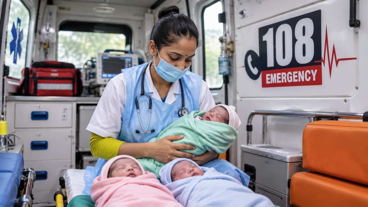 108 Team Successfully Conducts Triplet Delivery in Tankara 108 Team Successfully Conducts Triplet Delivery in Tankara