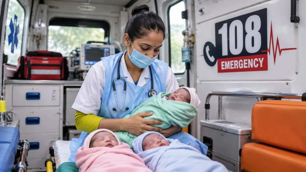 108 Team Successfully Conducts Triplet Delivery in Tankara 108 Team Successfully Conducts Triplet Delivery in Tankara