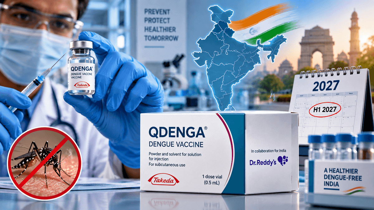 Launch of Qdenga Vaccine for Dengue in India by 2027 Launch of Qdenga Vaccine for Dengue in India by 2027