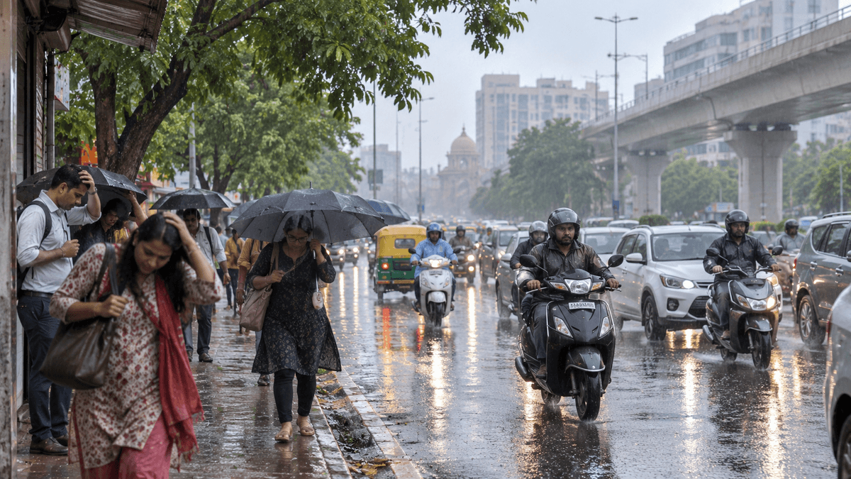 Afternoon Thunderstorm Surprises Residents of Ahmedabad Afternoon Thunderstorm Surprises Residents of Ahmedabad
