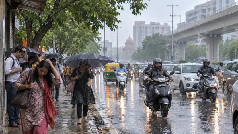 Afternoon Thunderstorm Surprises Residents of Ahmedabad Afternoon Thunderstorm Surprises Residents of Ahmedabad