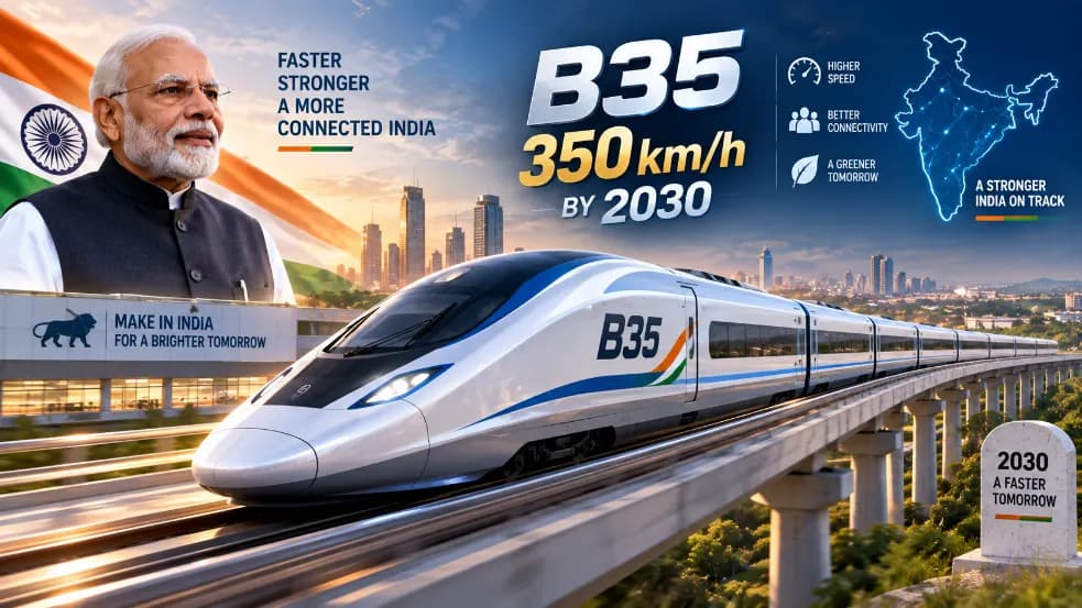 India to Develop B35 Train Capable of 350 km/h by 2030