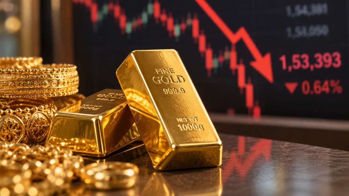 Gold Prices Fall Nearly Rs 1000, Silver Also Slips Gold Prices Fall Nearly Rs 1000, Silver Also Slips