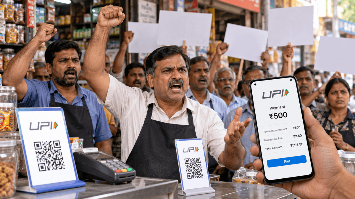 Merchants' Protest Against New UPI Charges Merchants' Protest Against New UPI Charges