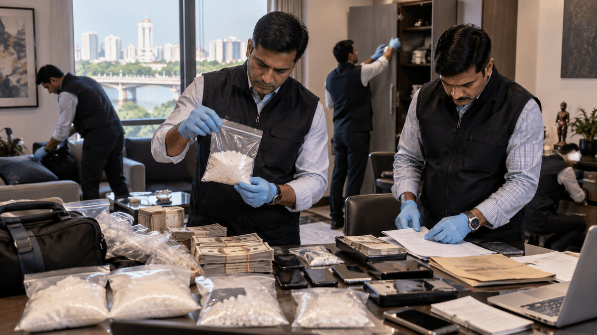 ED Intensifies Action in MD Drugs Case in Ahmedabad ED Intensifies Action in MD Drugs Case in Ahmedabad