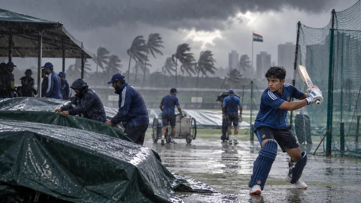Impact of Cyclone on Indian Cricket Team's Preparation and Vaibhav Surya's Future Potential Impact of Cyclone on Indian Cricket Team's Preparation and Vaibhav Surya's Future Potential