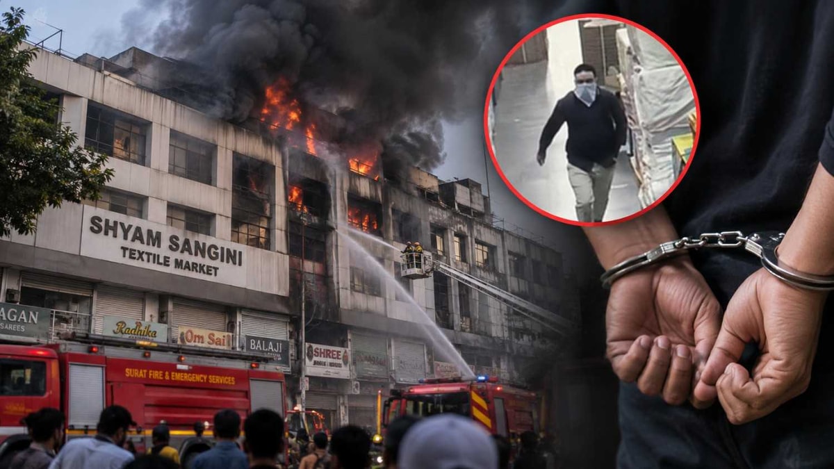 Surat Textile Market Fire Linked to Former Employee Over Rs 10000 Dispute Surat Textile Market Fire Linked to Former Employee Over Rs 10000 Dispute