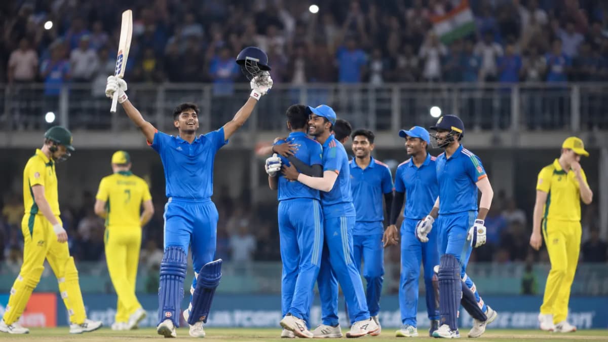 India's Youth Cricket Team Defeats Australia India's Youth Cricket Team Defeats Australia
