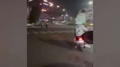 Four Youths Perform Dangerous Bike Stunt Near Ellisbridge, Police Take Action
