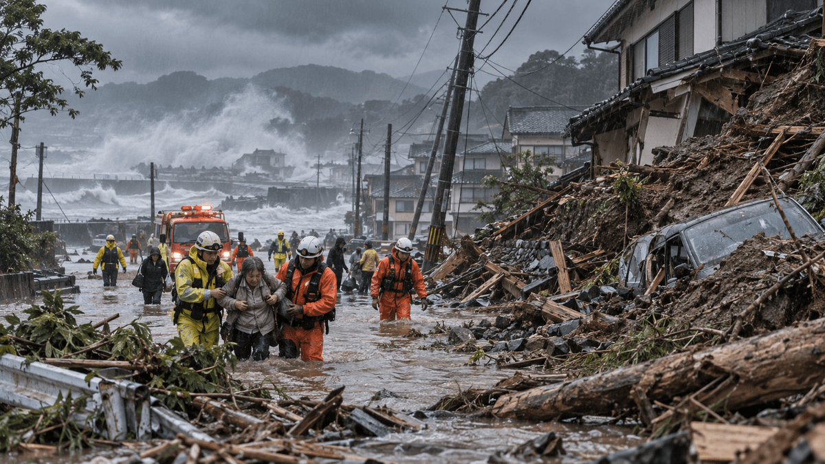 Typhoon Dujuan Causes Devastation in Japan Typhoon Dujuan Causes Devastation in Japan