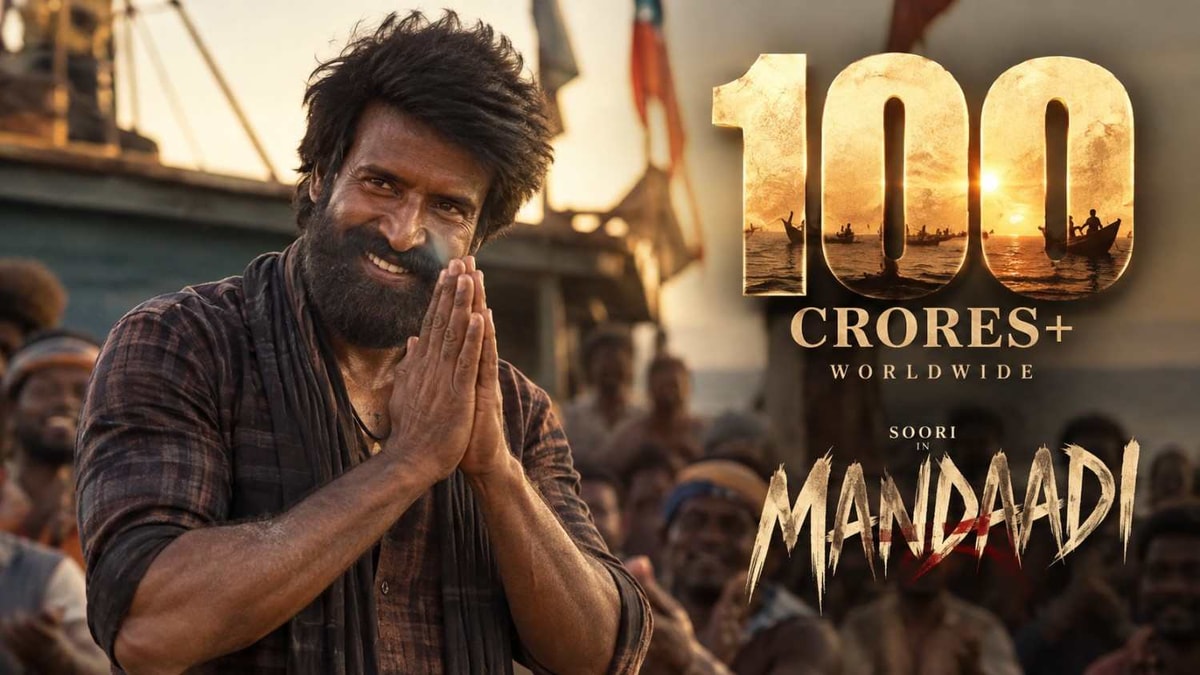 Soori’s Mandaadi Crosses 100 Crore at the Box Office Soori’s Mandaadi Crosses 100 Crore at the Box Office