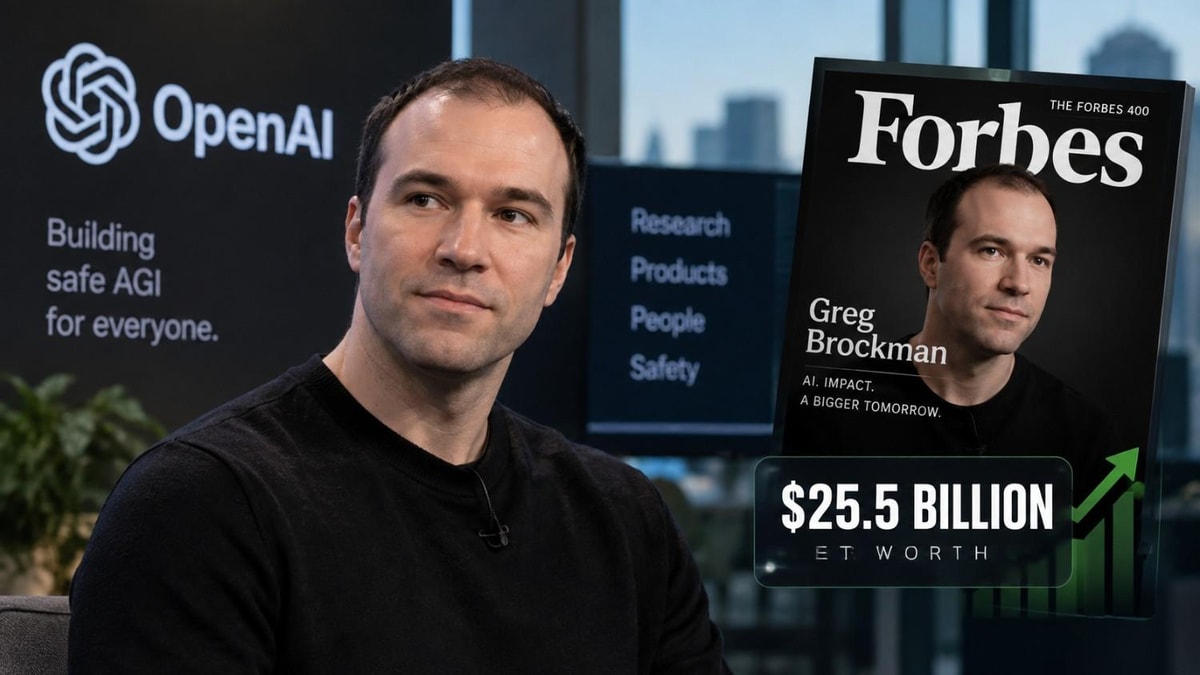 Greg Brockman Joins Forbes 400 With 25.5 Billion Dollar Fortune Greg Brockman Joins Forbes 400 With 25.5 Billion Dollar Fortune