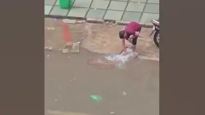 Video of Utensils Being Washed in Dirty Road Water Goes Viral in Ahmedabad
