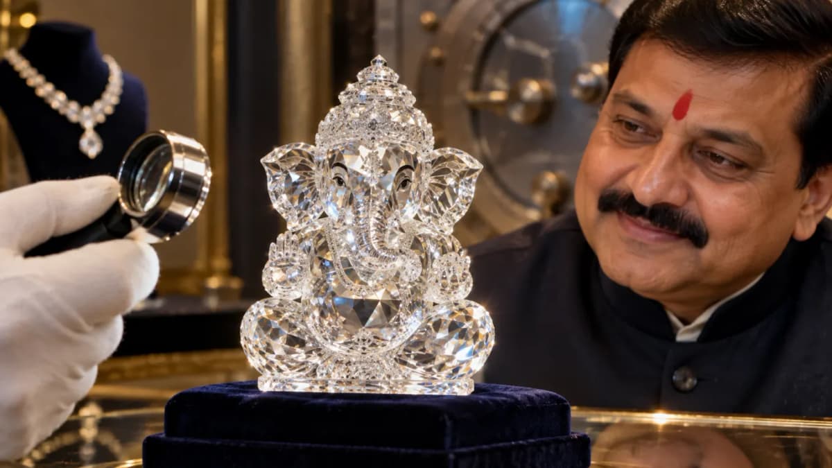 Rajesh Pandav's Ganesh-shaped diamond valued at 700 crores