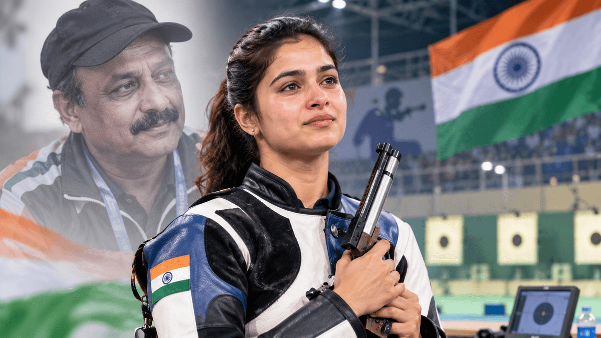 Manu Bhaker's Emotional Message and Memory of Coach Rana Manu Bhaker's Emotional Message and Memory of Coach Rana