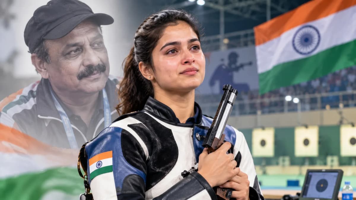 Manu Bhaker's Emotional Message and Memory of Coach Rana Manu Bhaker's Emotional Message and Memory of Coach Rana