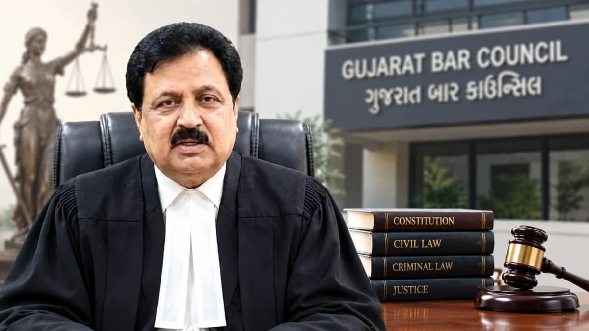 P D Patel Elected New Chairman of Gujarat Bar Council