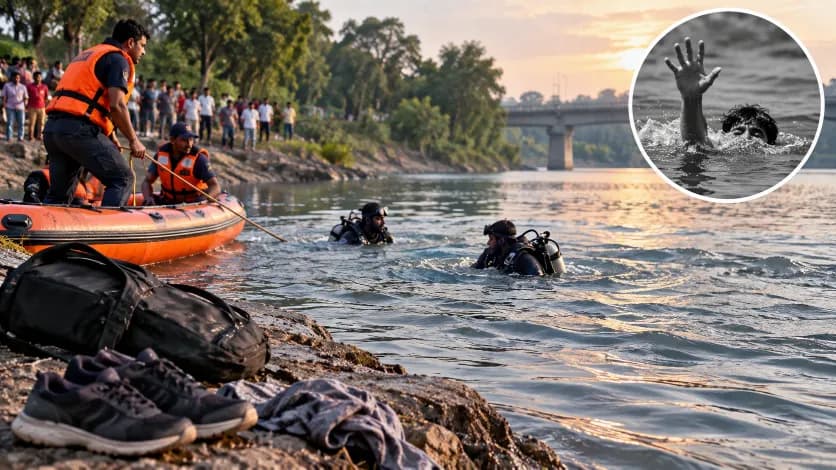 Young Man Drowns in River in Anand
