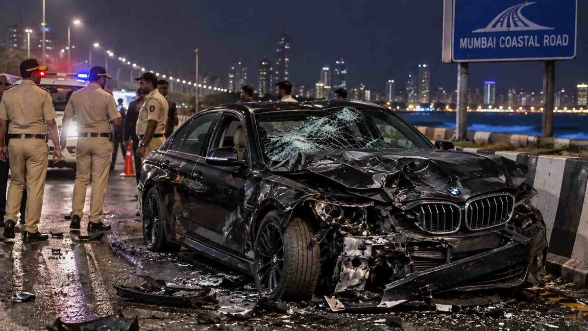 Three Gujarat Students Killed in Mumbai BMW Crash Three Gujarat Students Killed in Mumbai BMW Crash