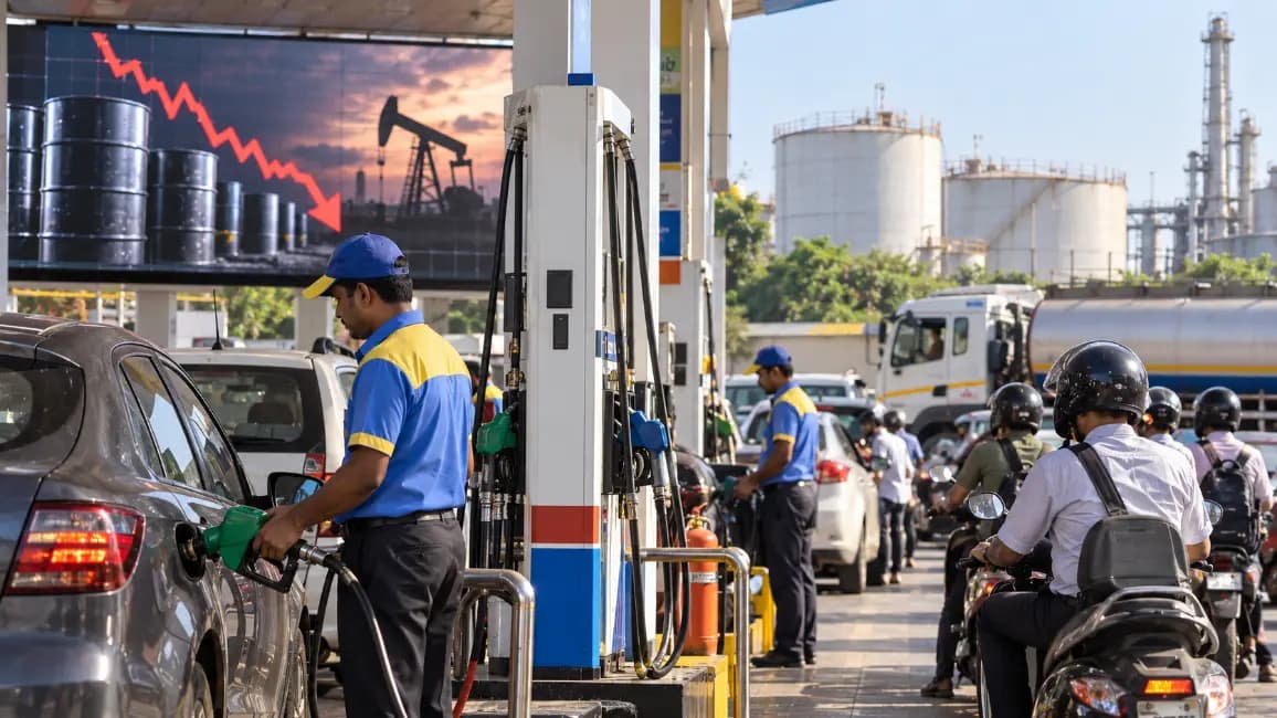 Despite Drop in Crude Oil Prices, Petrol and Diesel Prices Remain Stable in India