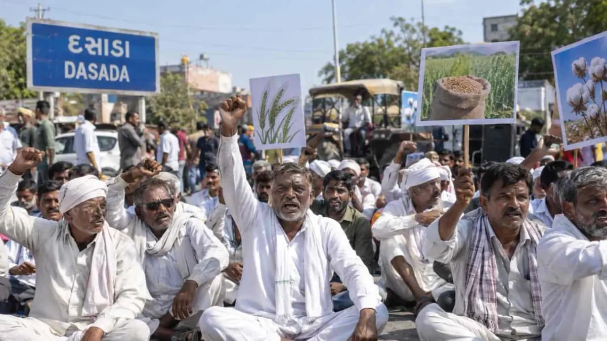 Dasada Farmers Protest Demanding Fair Crop Prices and Better Returns