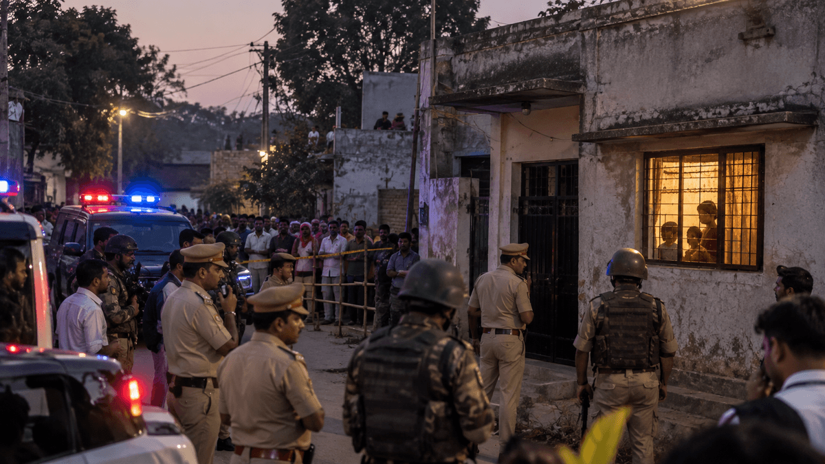 Two Priests and Their Wives Killed in Azamgarh, Suspect Barricaded Inside House Two Priests and Their Wives Killed in Azamgarh, Suspect Barricaded Inside House