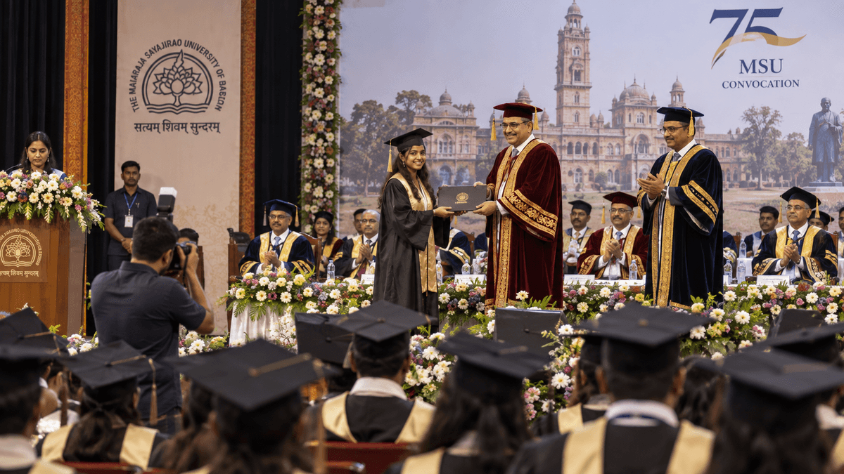 75th Convocation Ceremony at M.S. University, Vadodara 75th Convocation Ceremony at M.S. University, Vadodara