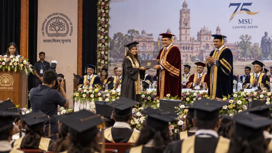 75th Convocation Ceremony at M.S. University, Vadodara 75th Convocation Ceremony at M.S. University, Vadodara
