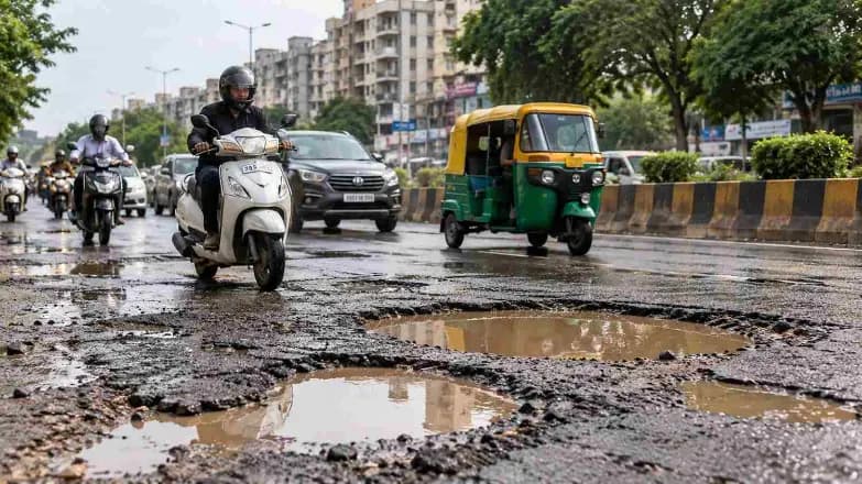 Ahmedabad Residents Raise Questions Over Potholes and Road Repairs