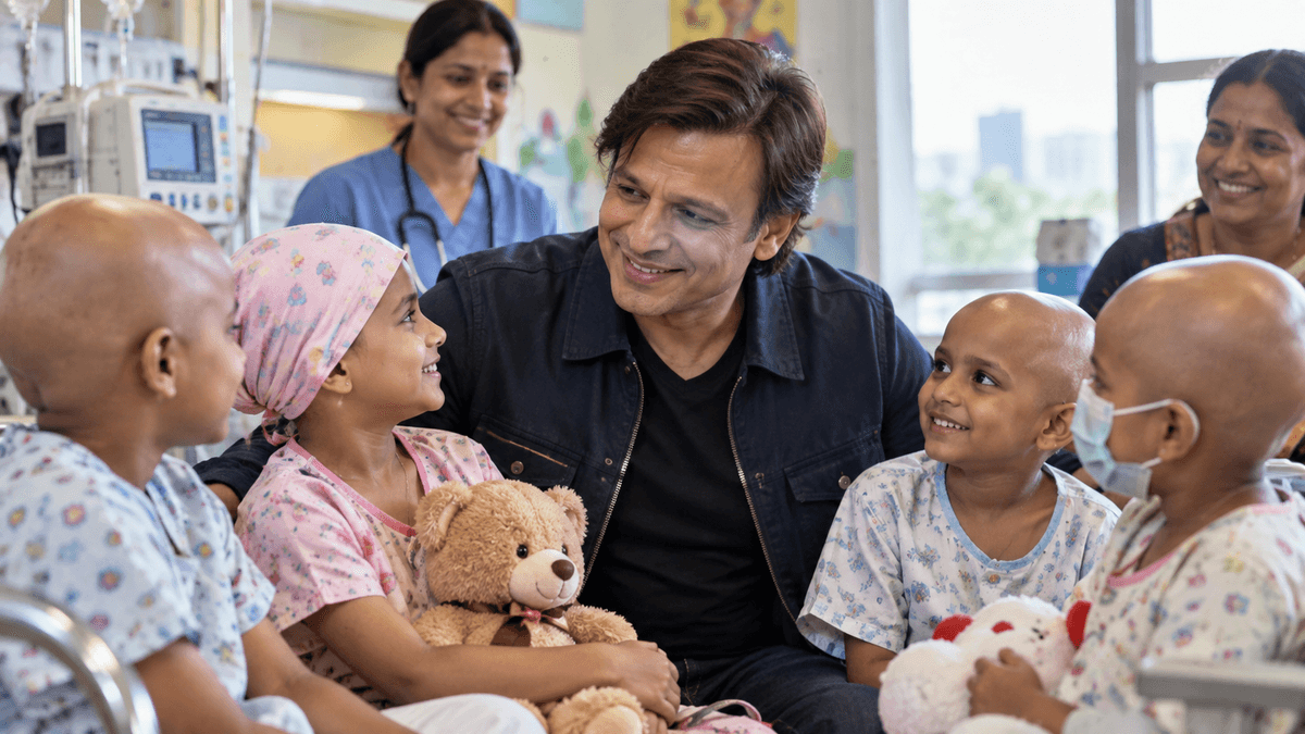 Vivek Oberoi Commits to Support 50 Children Battling Cancer Vivek Oberoi Commits to Support 50 Children Battling Cancer