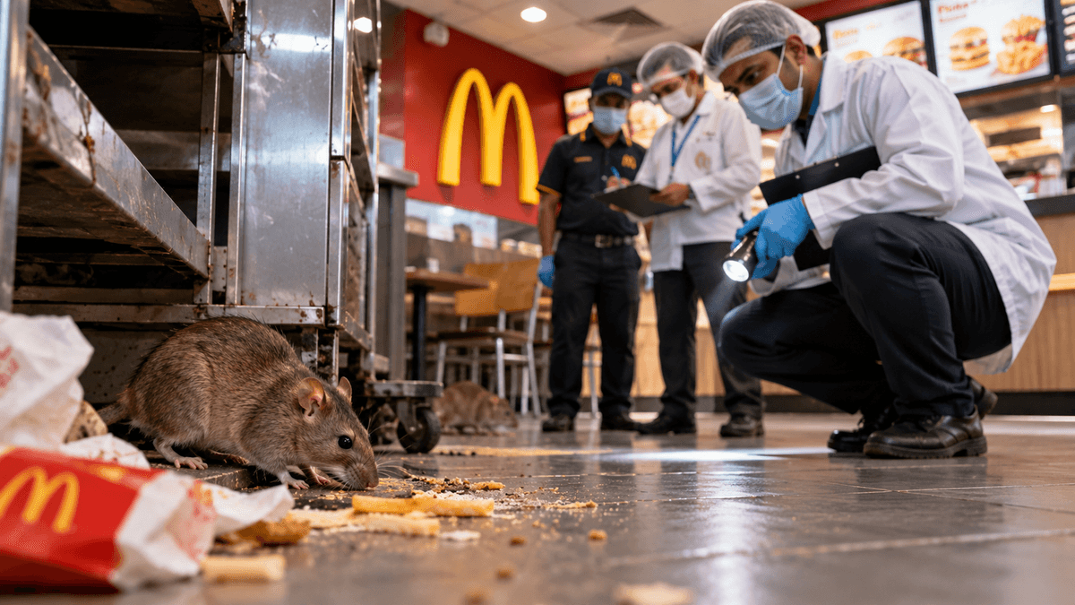 Rodent Infestation at Rajkot McDonald's, Health Department Action Rodent Infestation at Rajkot McDonald's, Health Department Action