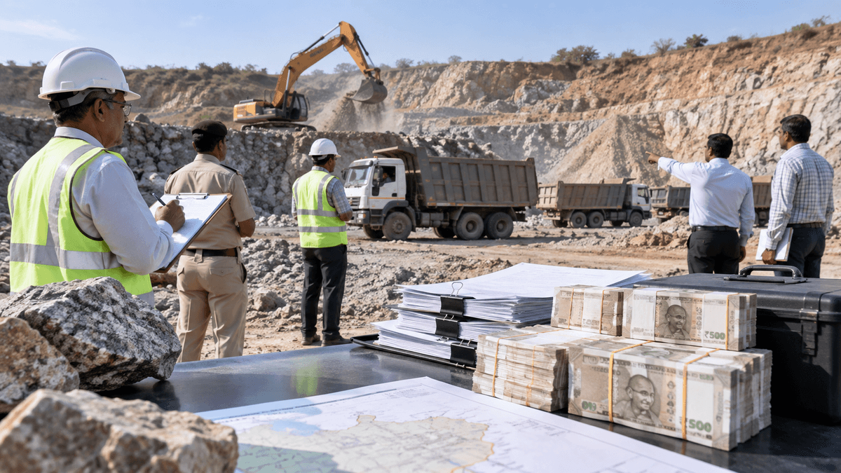 Amreli Mineral Department Files 130 Cases and Collects 1.7 Crore Amreli Mineral Department Files 130 Cases and Collects 1.7 Crore