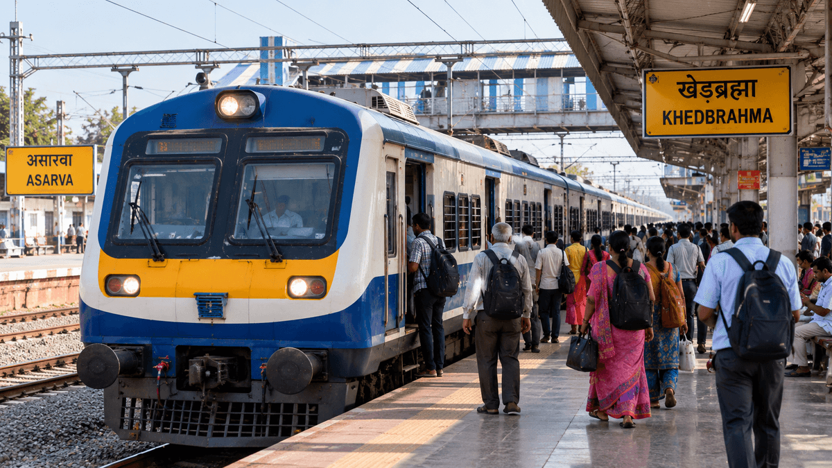 Asarva Khedbrahma MEMU Gets Temporary Stops for Fair Asarva Khedbrahma MEMU Gets Temporary Stops for Fair