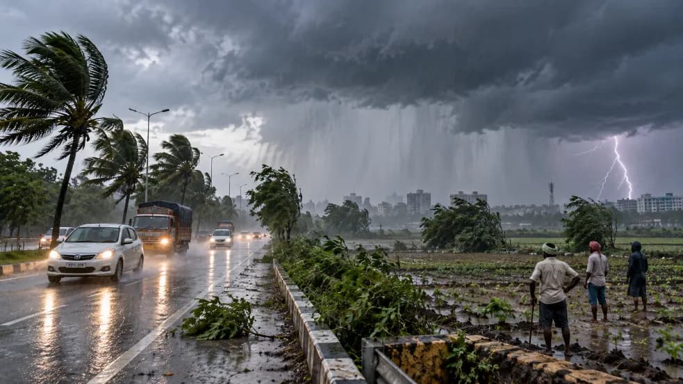 Gujarat Rain Forecast With Thunderstorms and Strong Winds Gujarat Rain Forecast With Thunderstorms and Strong Winds