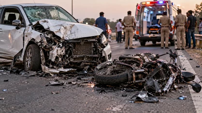 Two People Die in Accident on Morbi Road in Rajkot