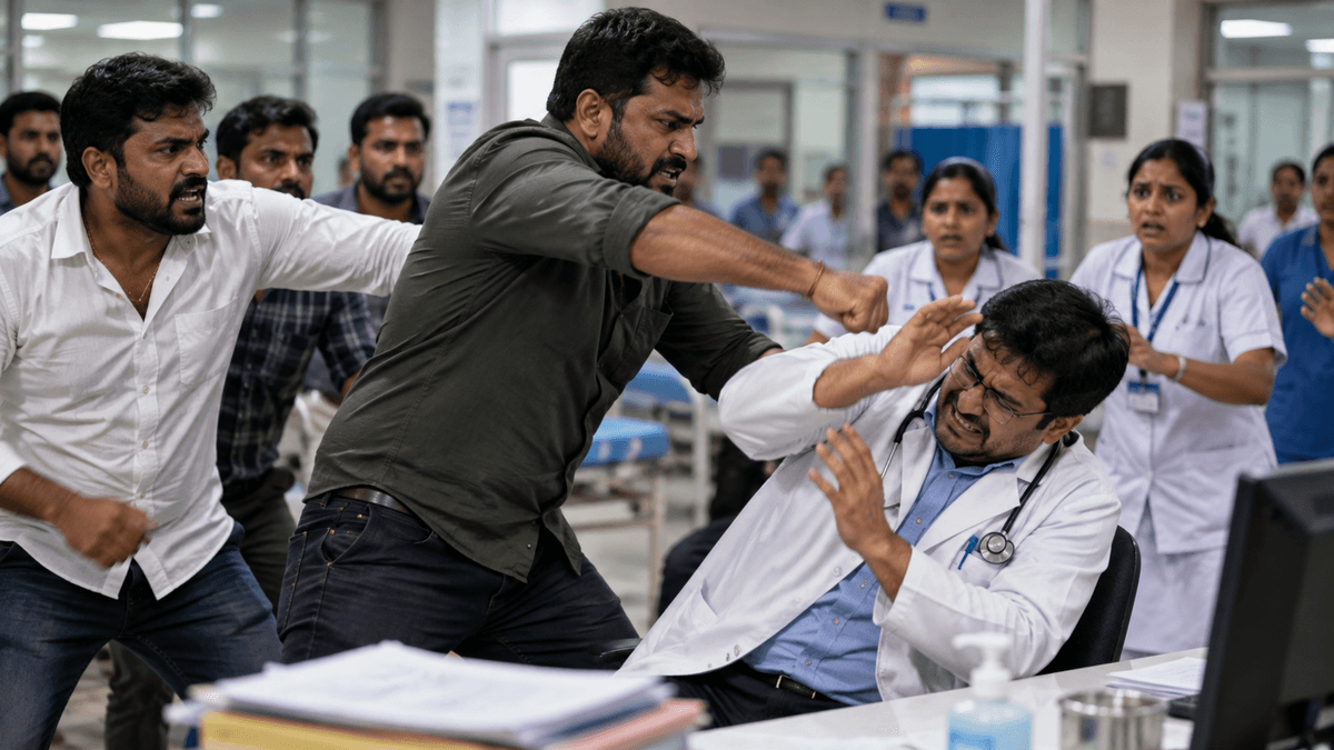 Assault on Doctor at Vankaner Civil Hospital Assault on Doctor at Vankaner Civil Hospital