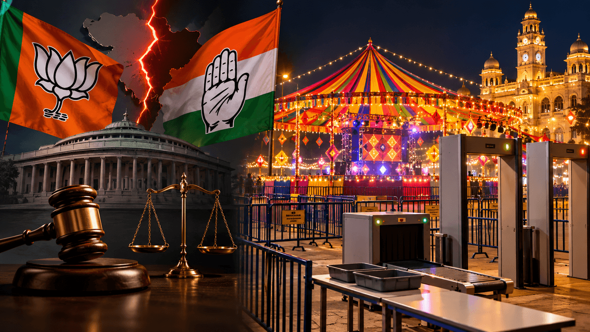 Political Controversy Over Checks During Navratri Celebrations in Rajkot Political Controversy Over Checks During Navratri Celebrations in Rajkot