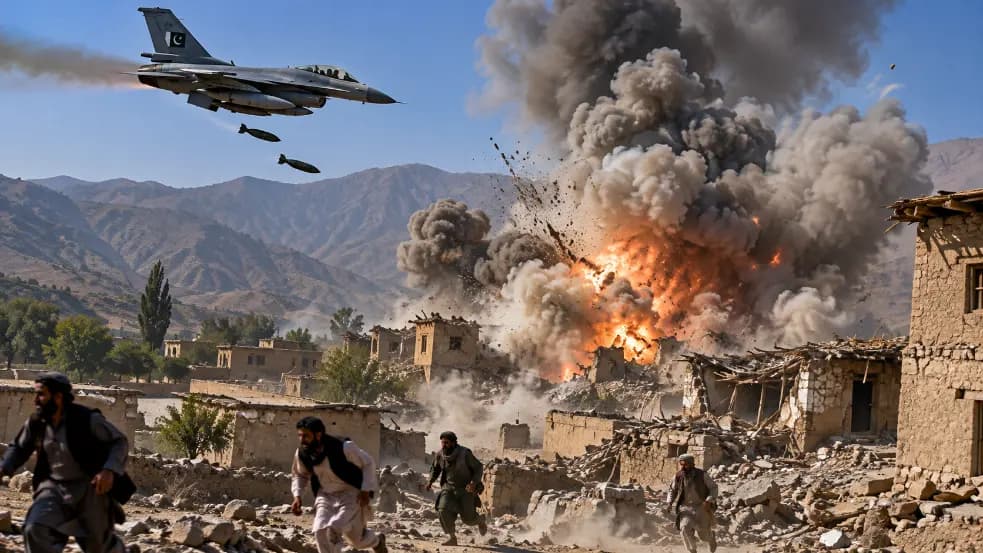 Pakistan Conducts Airstrike in Afghanistan, Four Civilians Killed Pakistan Conducts Airstrike in Afghanistan, Four Civilians Killed
