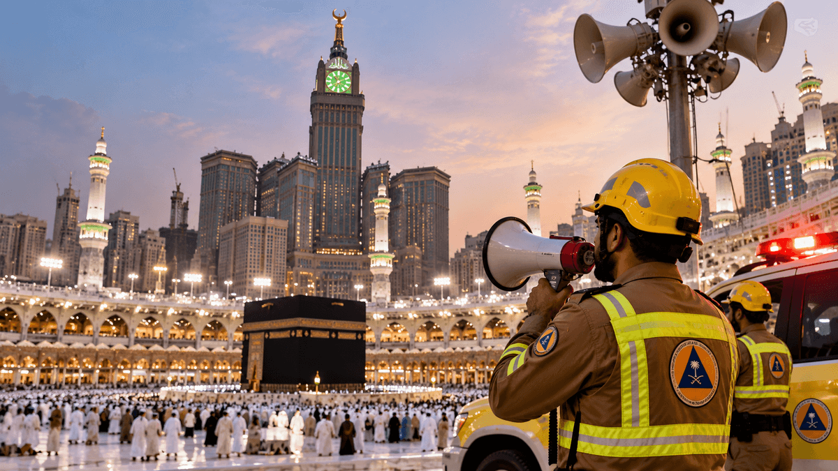Civil Defense Alert Issued in Mecca and Jeddah, Saudi Arabia Civil Defense Alert Issued in Mecca and Jeddah, Saudi Arabia