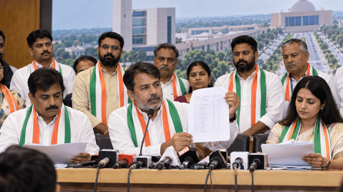 Congress Announces 19 Candidates for Gandhinagar Civic Polls Congress Announces 19 Candidates for Gandhinagar Civic Polls