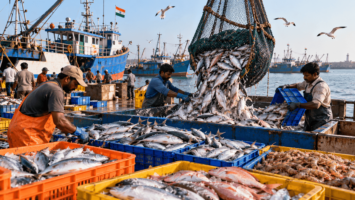 Gujarat’s Marine Fish Production Reaches 7.73 Lakh Metric Tonnes Gujarat’s Marine Fish Production Reaches 7.73 Lakh Metric Tonnes
