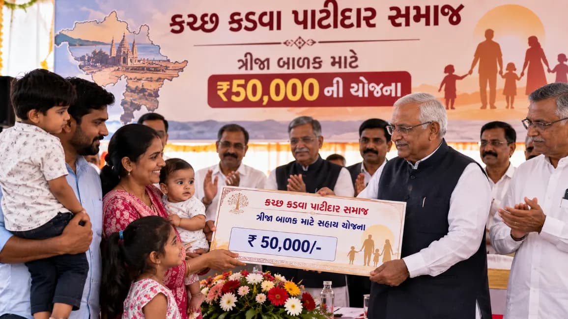 Surat Kadva Patidar Samaj Offers ₹50,000 FD for Third Child Surat Kadva Patidar Samaj Offers ₹50,000 FD for Third Child
