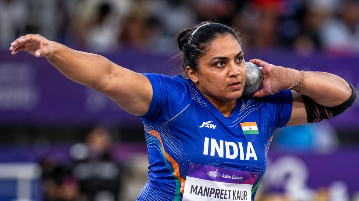 Manpreet Kaur Makes History With Asian Games Shot Put Bronze Manpreet Kaur Makes History With Asian Games Shot Put Bronze