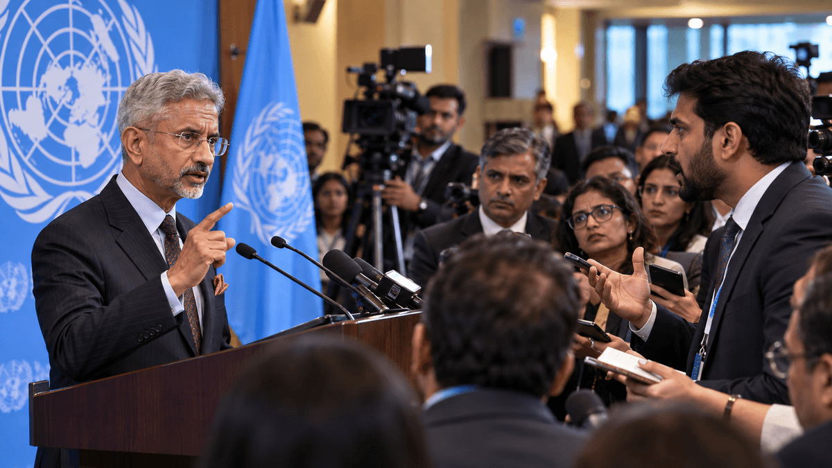Tension Between Jaishankar and Pakistani Journalist Tension Between Jaishankar and Pakistani Journalist