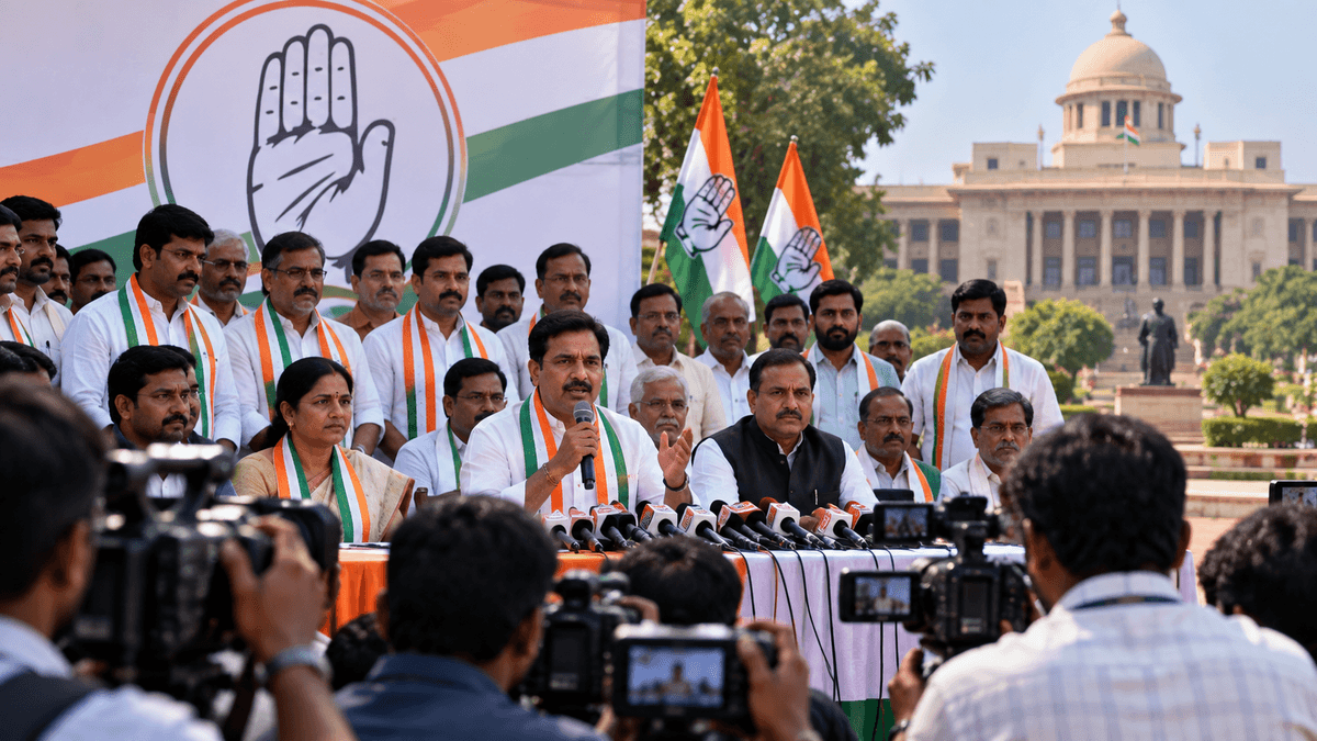Congress Announces 35 Candidates in Gandhinagar Congress Announces 35 Candidates in Gandhinagar