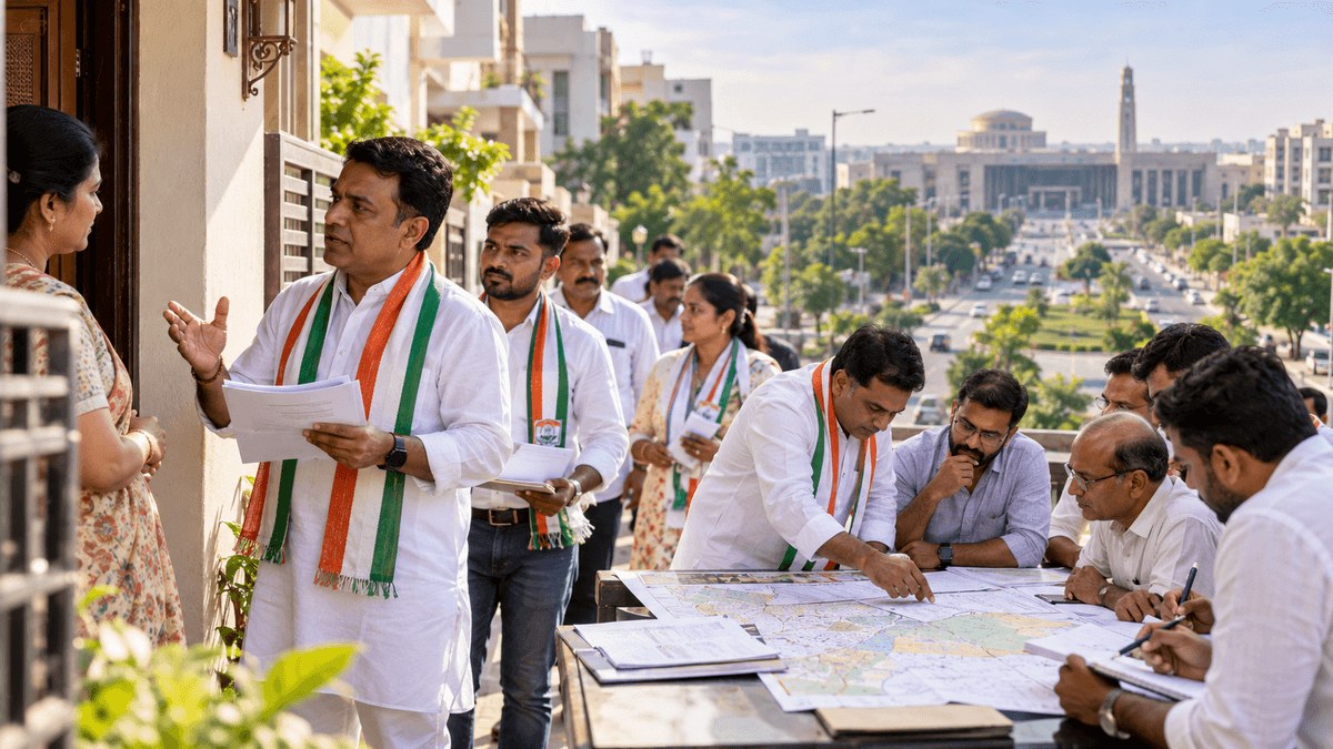 Congress's New Strategy for Gandhinagar Municipal Corporation Elections Congress's New Strategy for Gandhinagar Municipal Corporation Elections