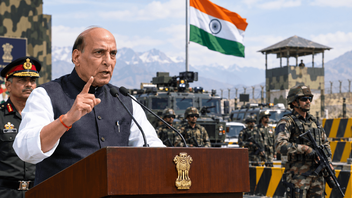 Rajnath Singh Warns Pakistan, India Prepared to Take Tough Action Against Terrorism Rajnath Singh Warns Pakistan, India Prepared to Take Tough Action Against Terrorism